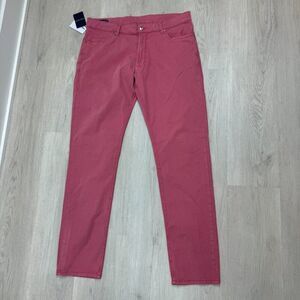 Peter Millar Wayfare Five Pocket Pants Mens 36x32 Red MS23XB60FB